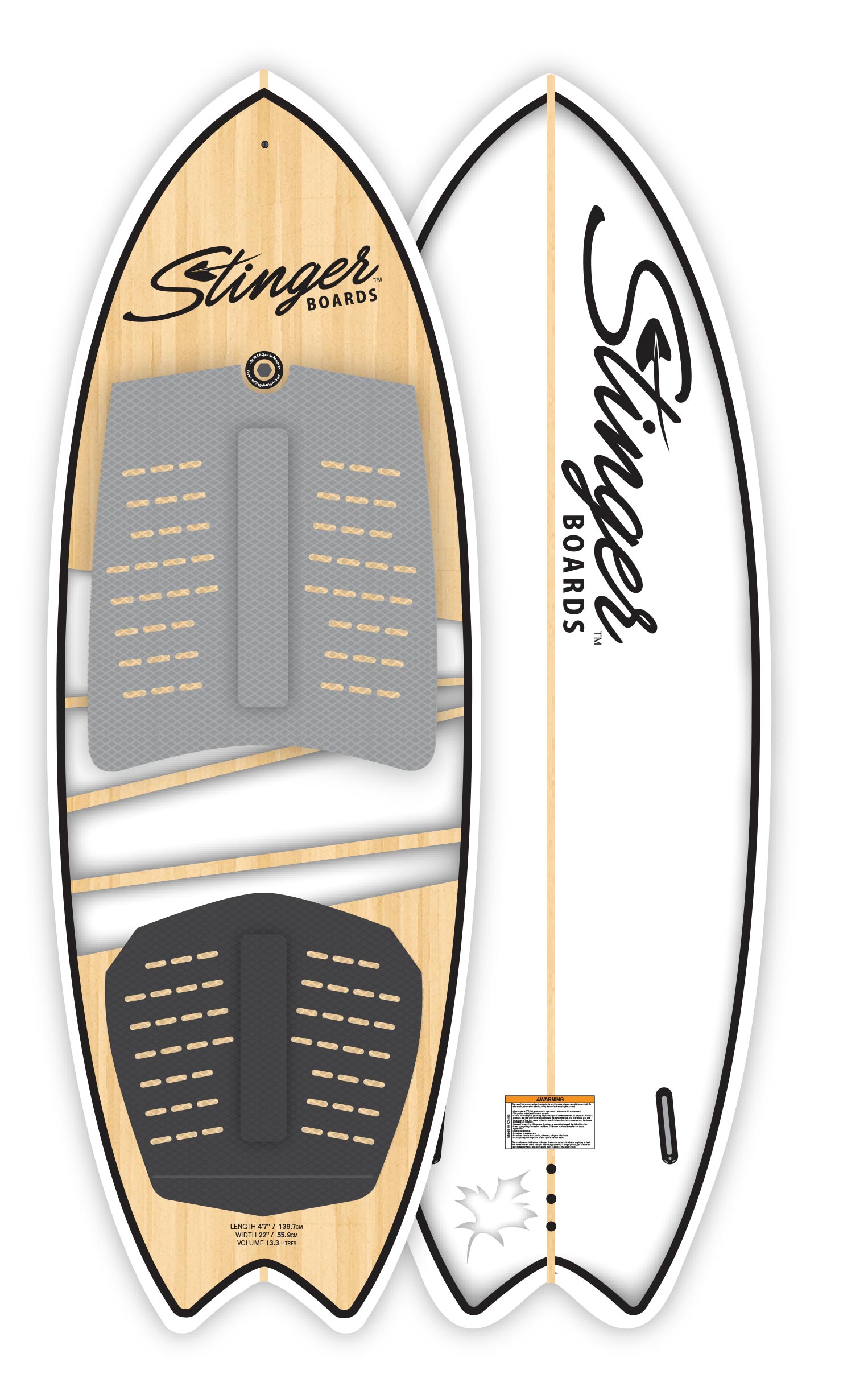 Stinger Wake Surf 4'11" Board