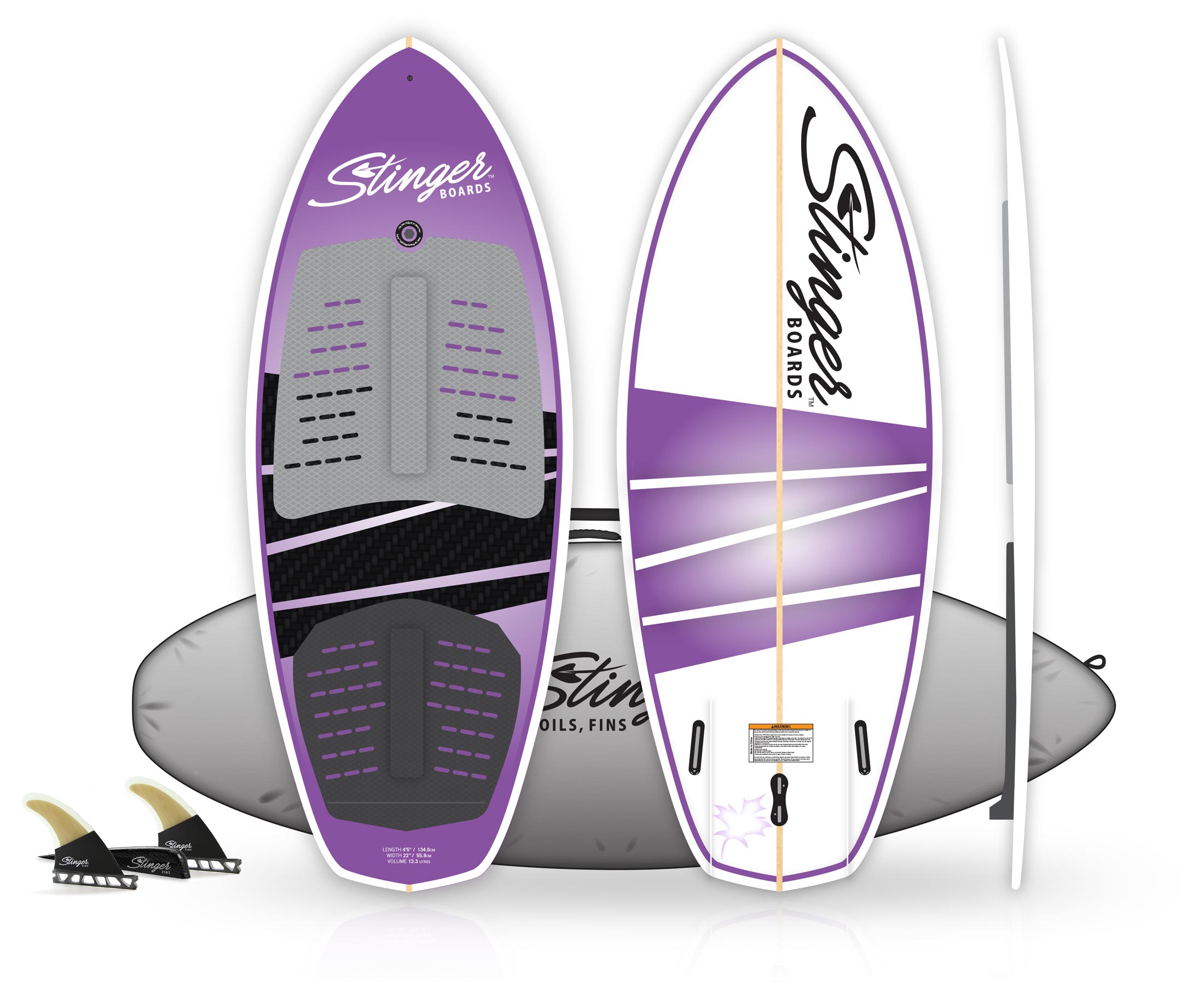 Stinger Wake Surf 4'5" Package